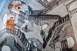 M.C. Escher in Dryer Lint | Heidi Hooper